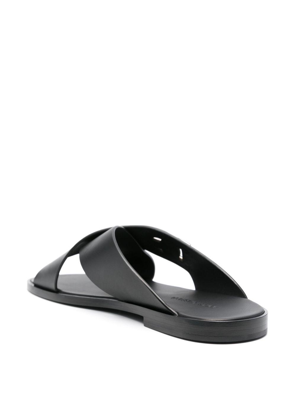 DG-logo leather sandals Product Image