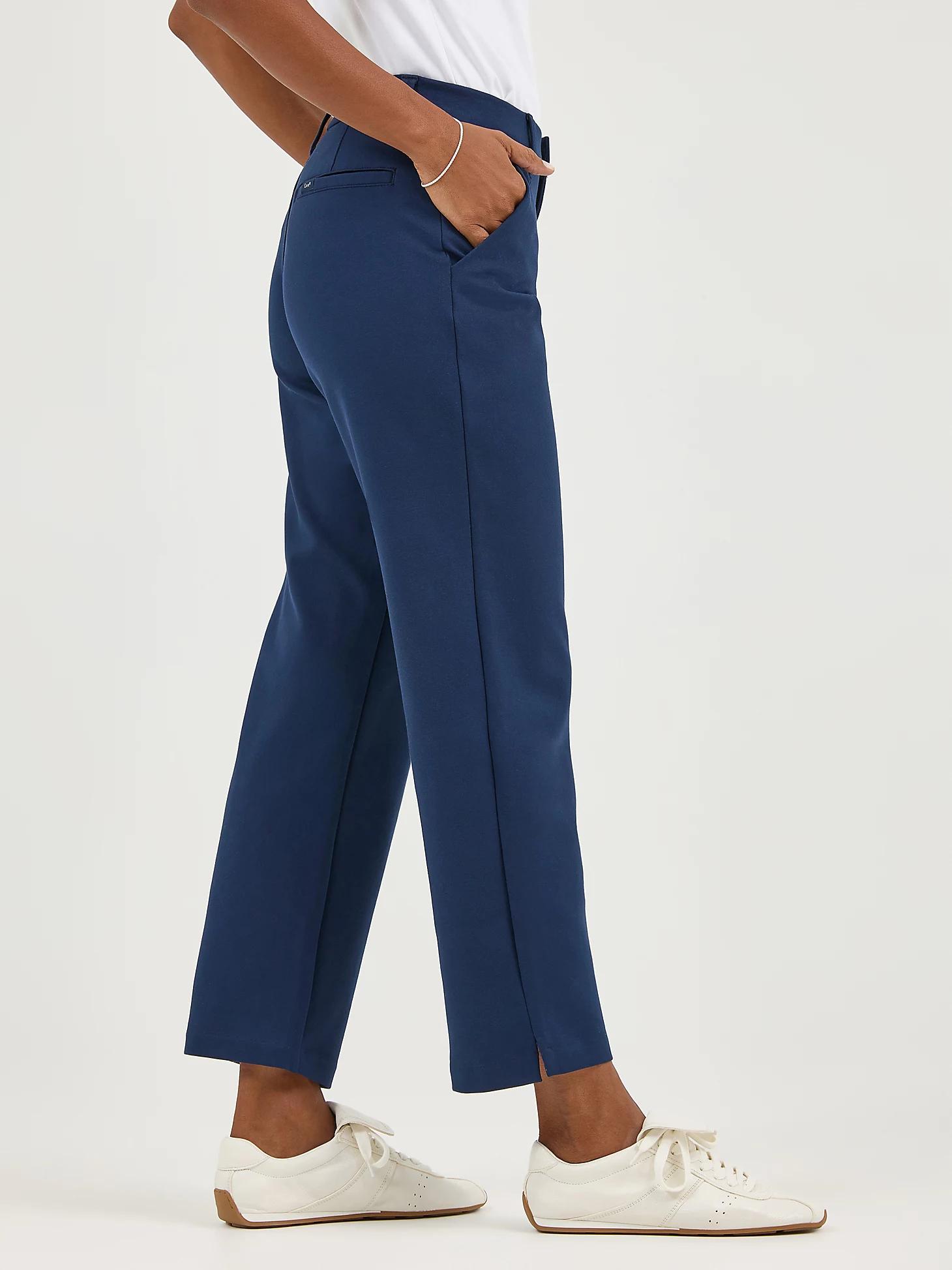 Women's Ultra Lux Comfort Any Wear Side Vent Ankle Pant | Women's Pants | Lee® Product Image