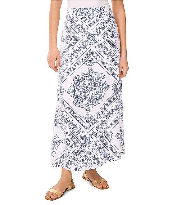 Vince Camuto Printed A Line Maxi Skirt Product Image