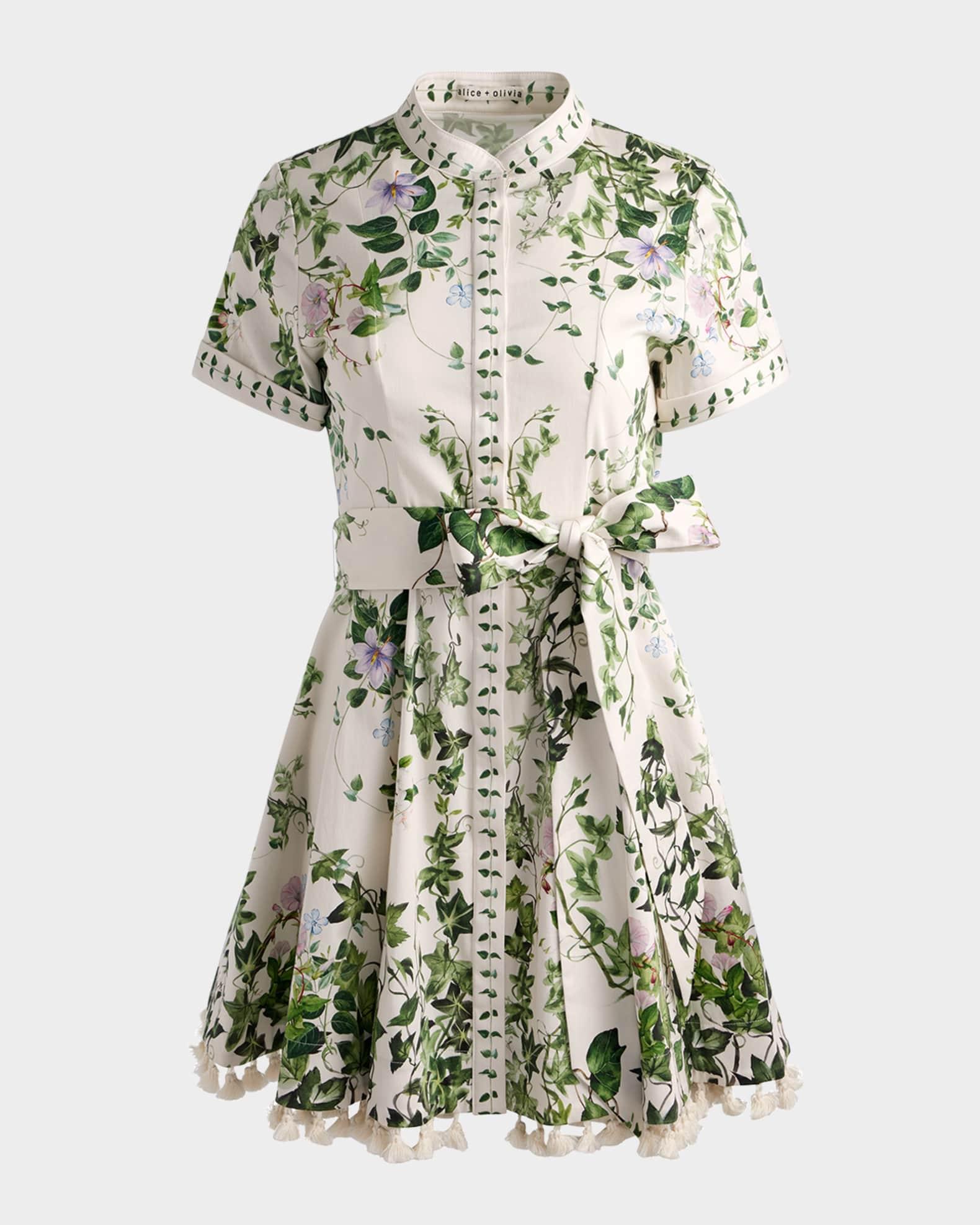 Lucy Ivy Romance Roll-Sleeve Mini Shirtdress Product Image