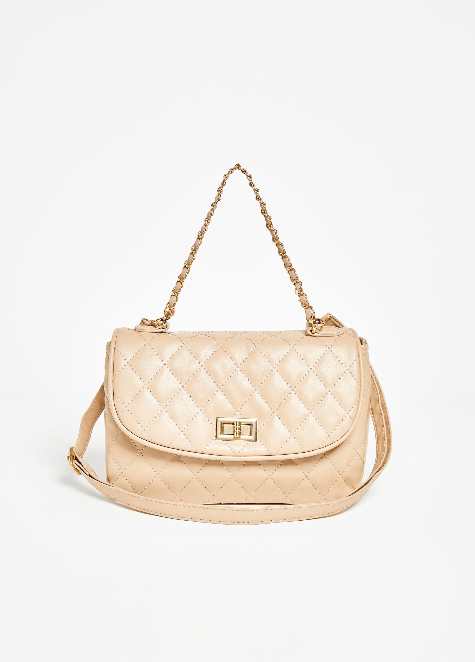 Quilted Chain Trimmed Flap Bag Product Image