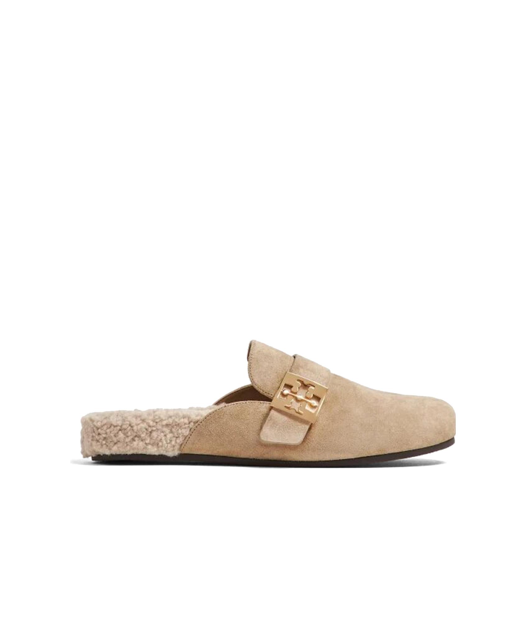 TORY BURCH Mules Mellow In Shearling Color Taupe In Brown Product Image
