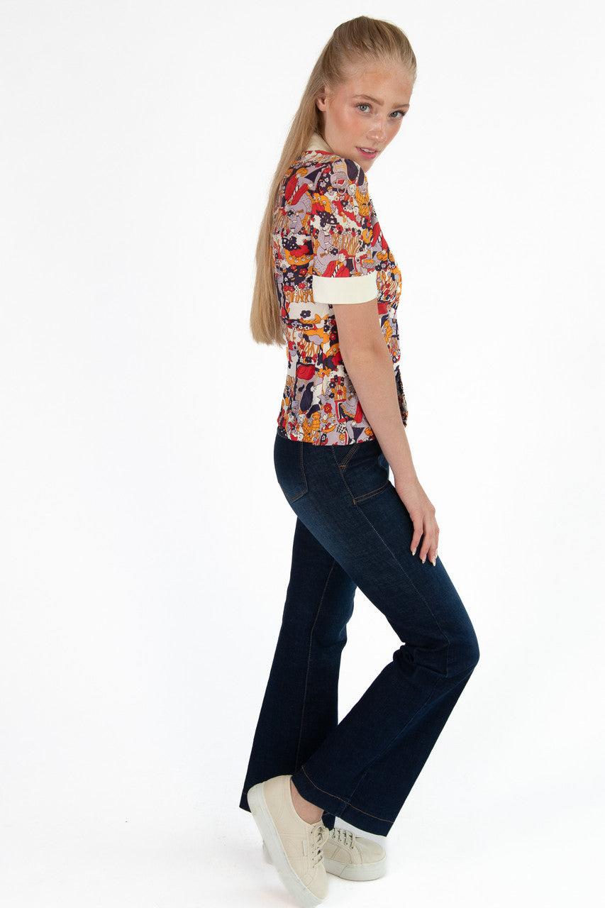 Dark Flare Jeans Product Image