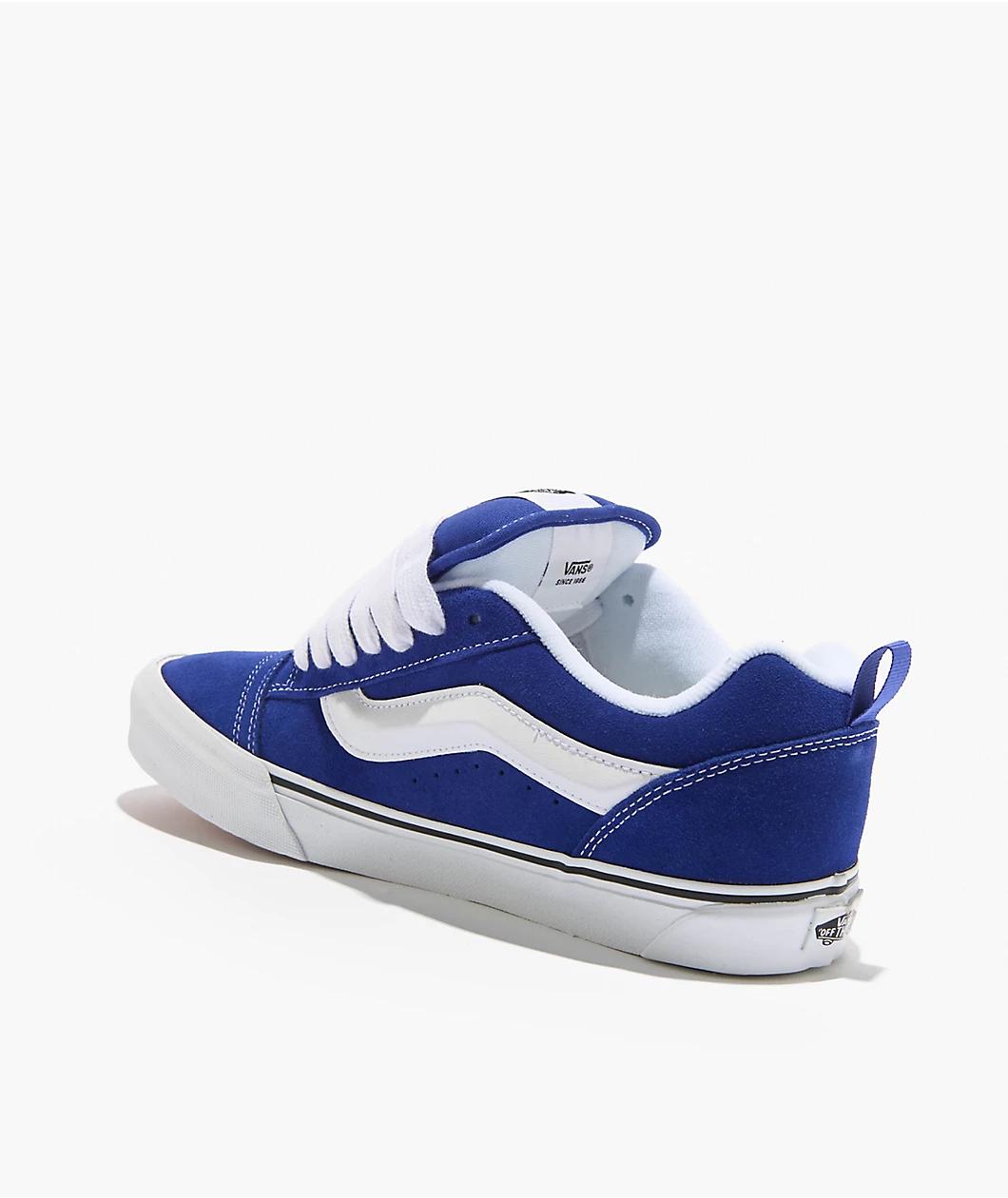 Vans Knu Skool Blue & White Skate Shoes Product Image