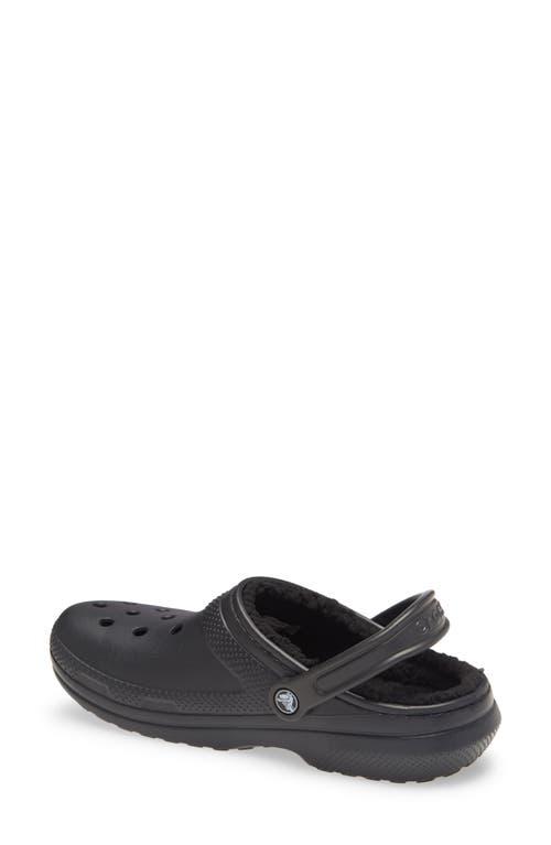 Crocs Womens Crocs Classic Lined Clogs - Womens Shoes Black/Black Product Image