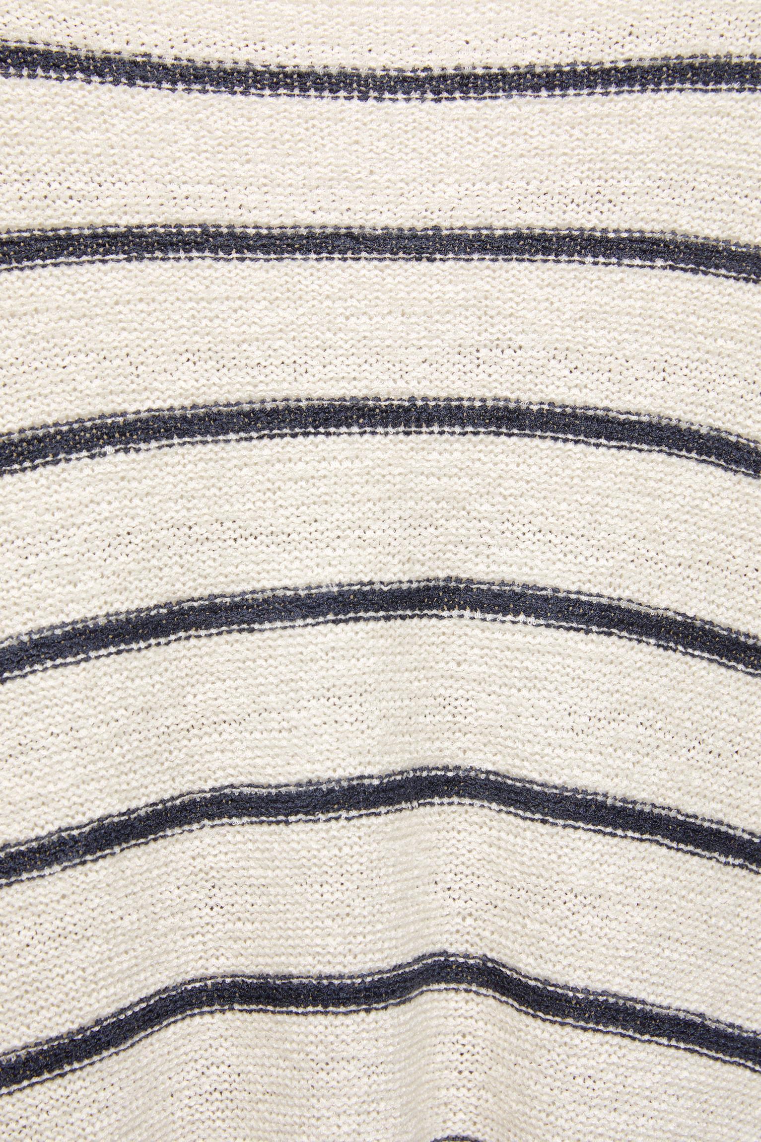 Striped boat neck sweater Product Image