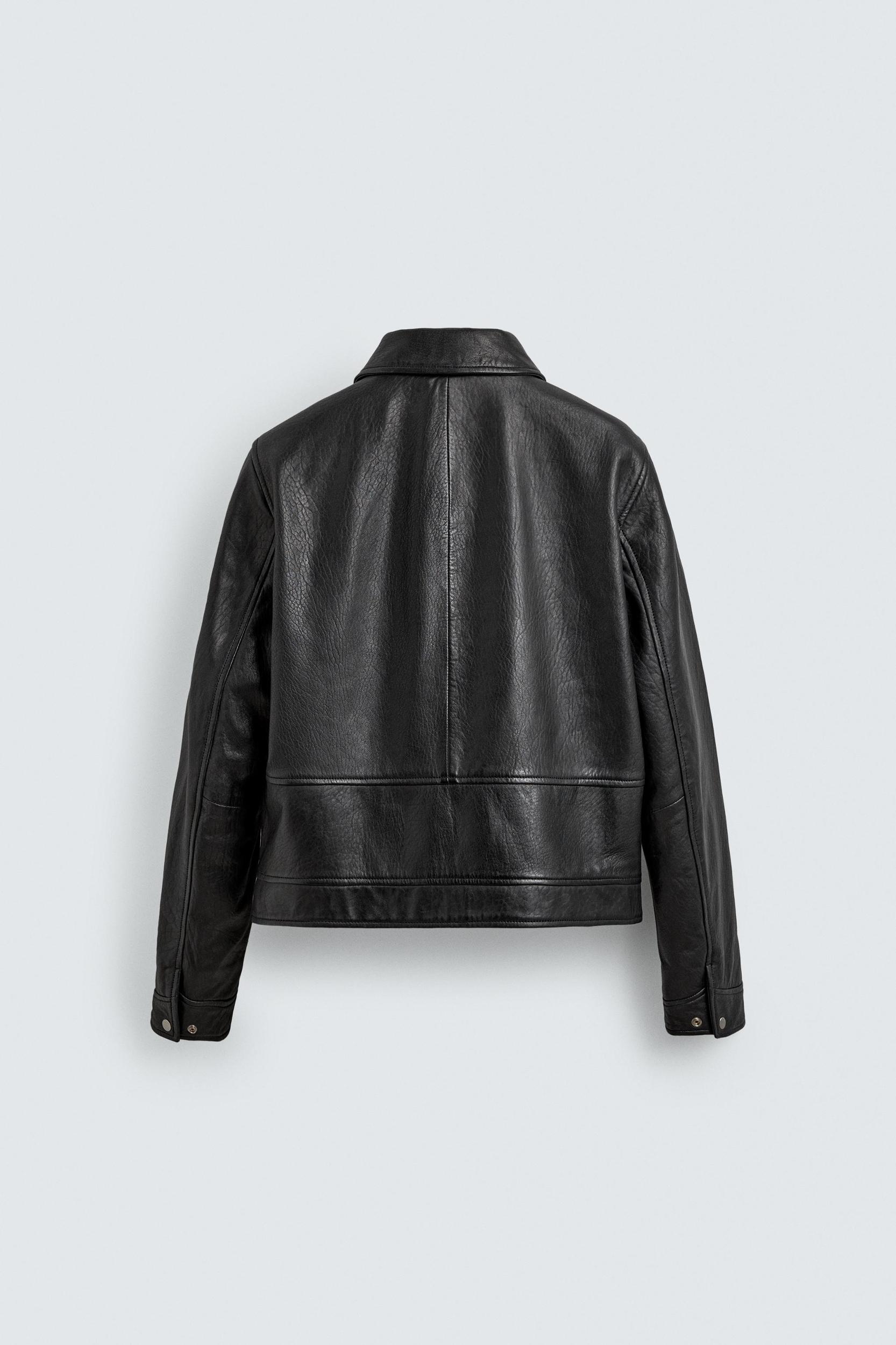 AARON LEVINE X ZARA LEATHER JACKET Product Image