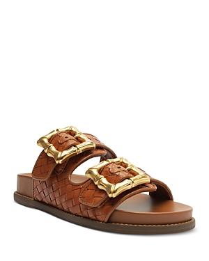 Schutz Womens Enola Slip On Buckled Slide Sandals Product Image
