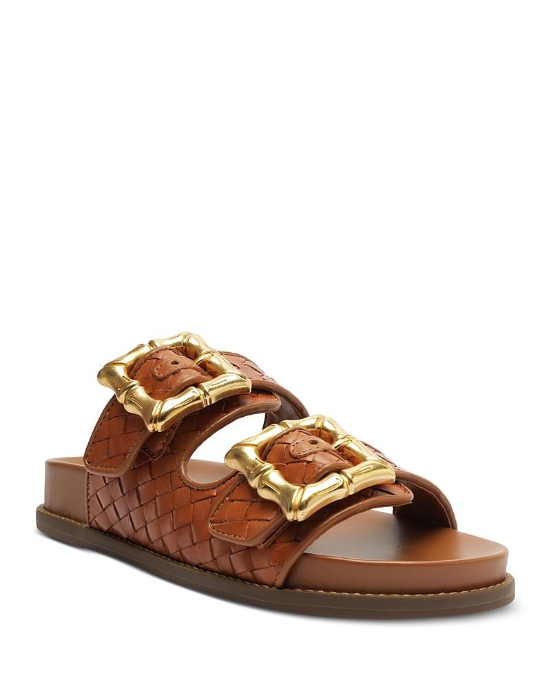 Schutz Womens Enola Slip On Buckled Slide Sandals Product Image