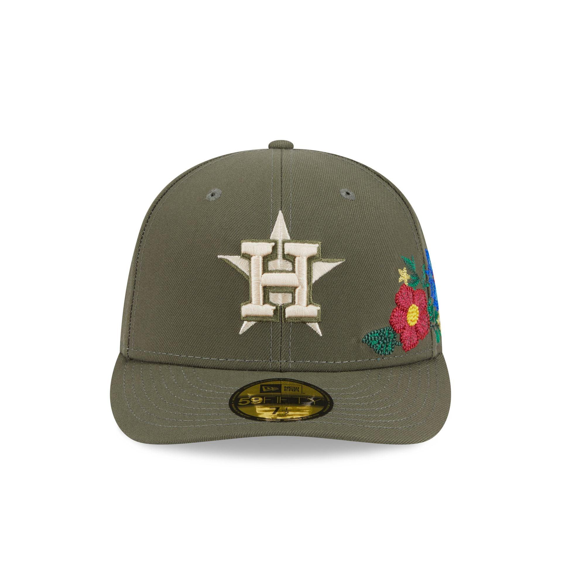 Houston Astros Tonal Florals Olive 59FIFTY Fitted Hat Male Product Image