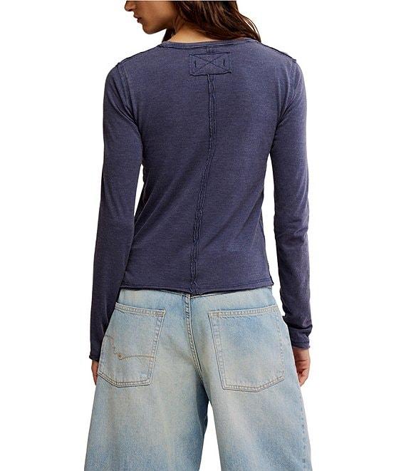 Free People Nova Crew Neck Long Sleeve Tee Product Image