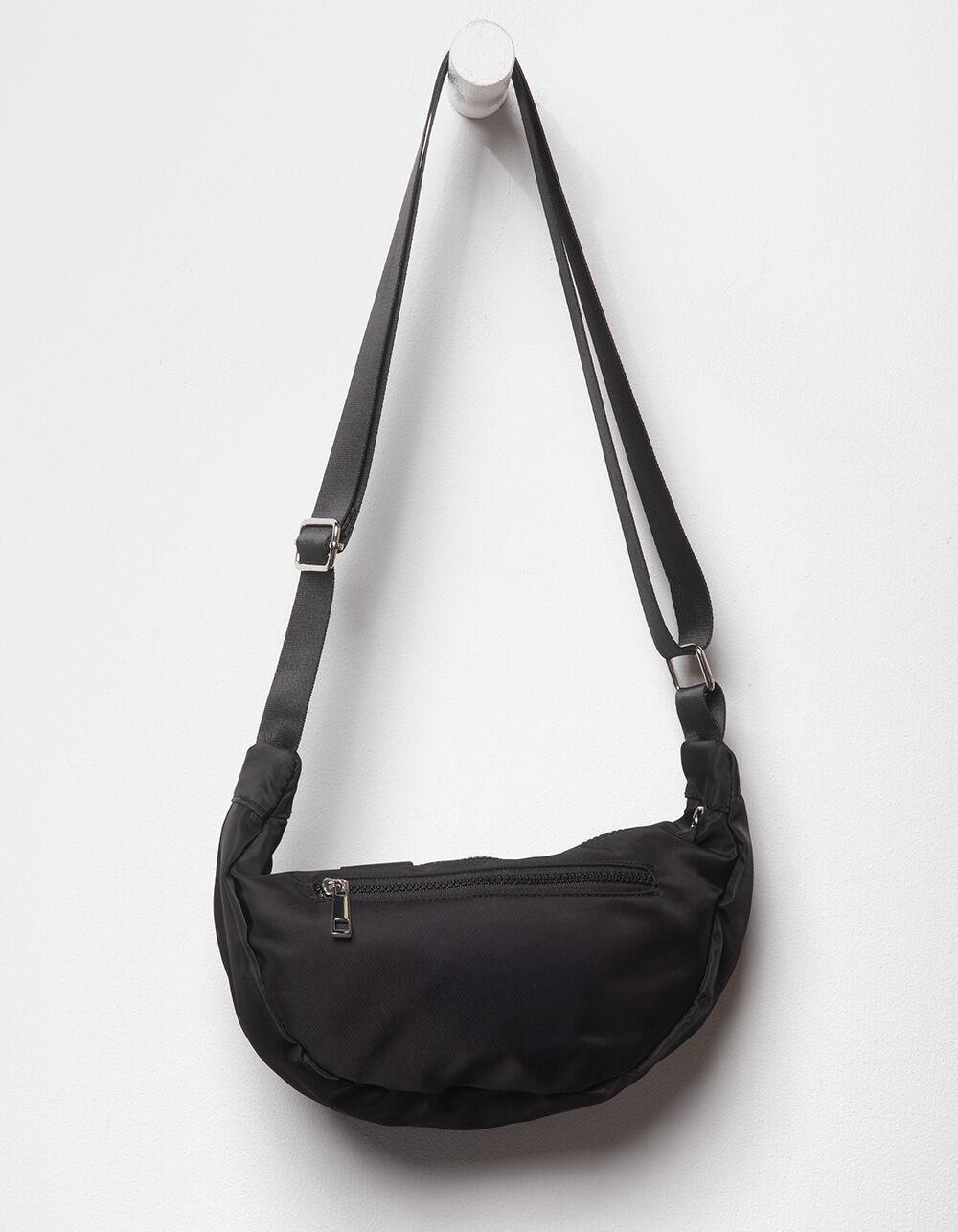 Nylon Shoulder Bag - BLACK Product Image