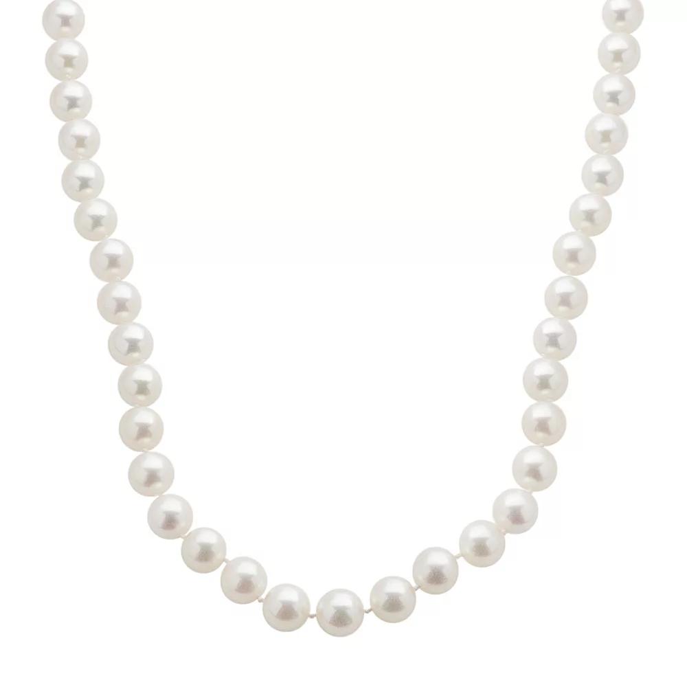 PearLustre by Imperial 18k White Gold AA Akoya Cultured Pearl Necklace - 16 in., Women's,  Product Image