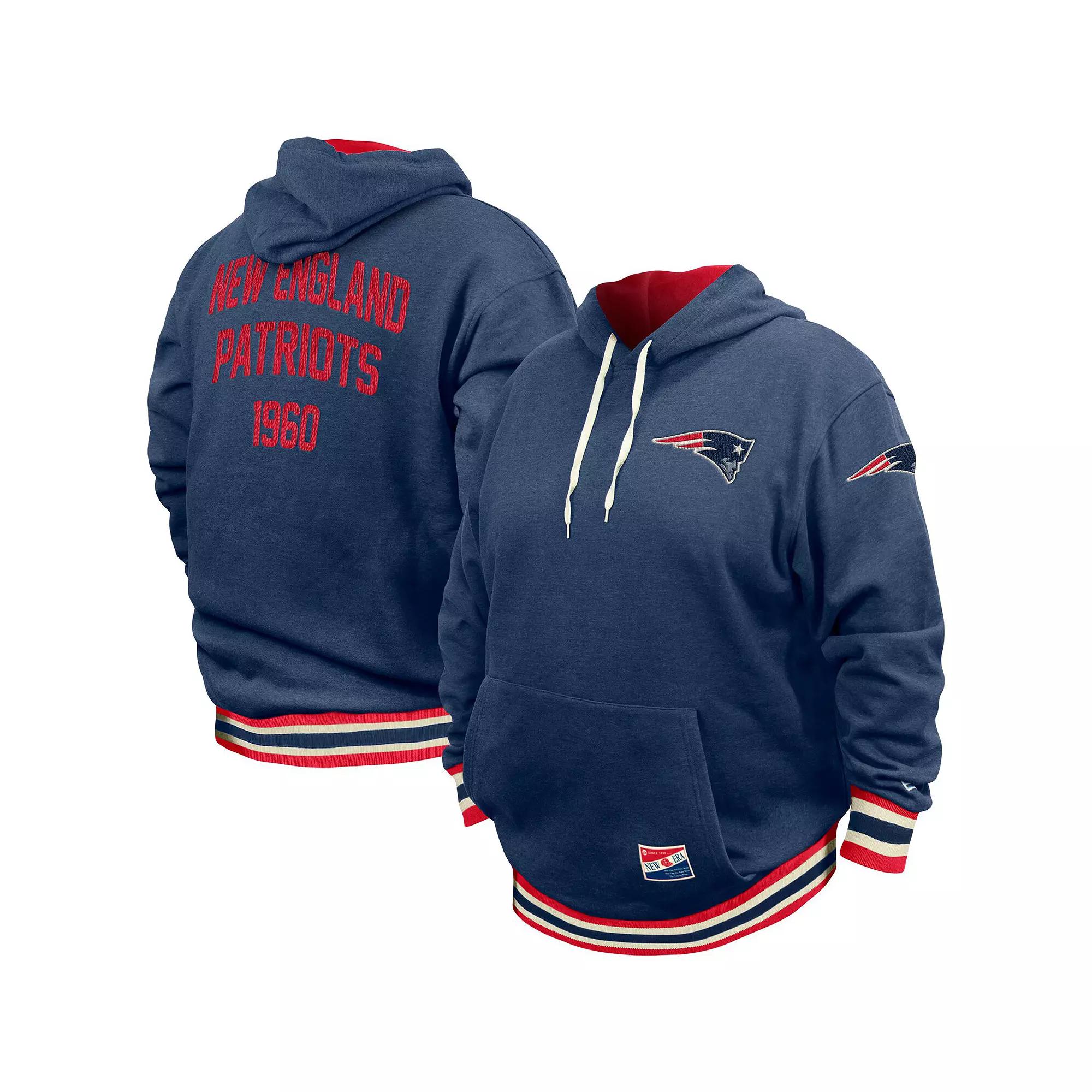 Men's New Era Navy New England Patriots Big & Tall NFL Pullover Hoodie,  Product Image