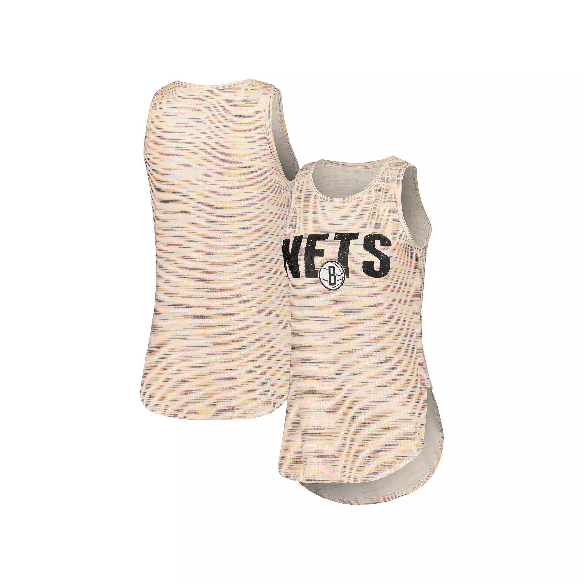 Women's Concepts Sport White Brooklyn Nets Sunray Tank Top,  Product Image