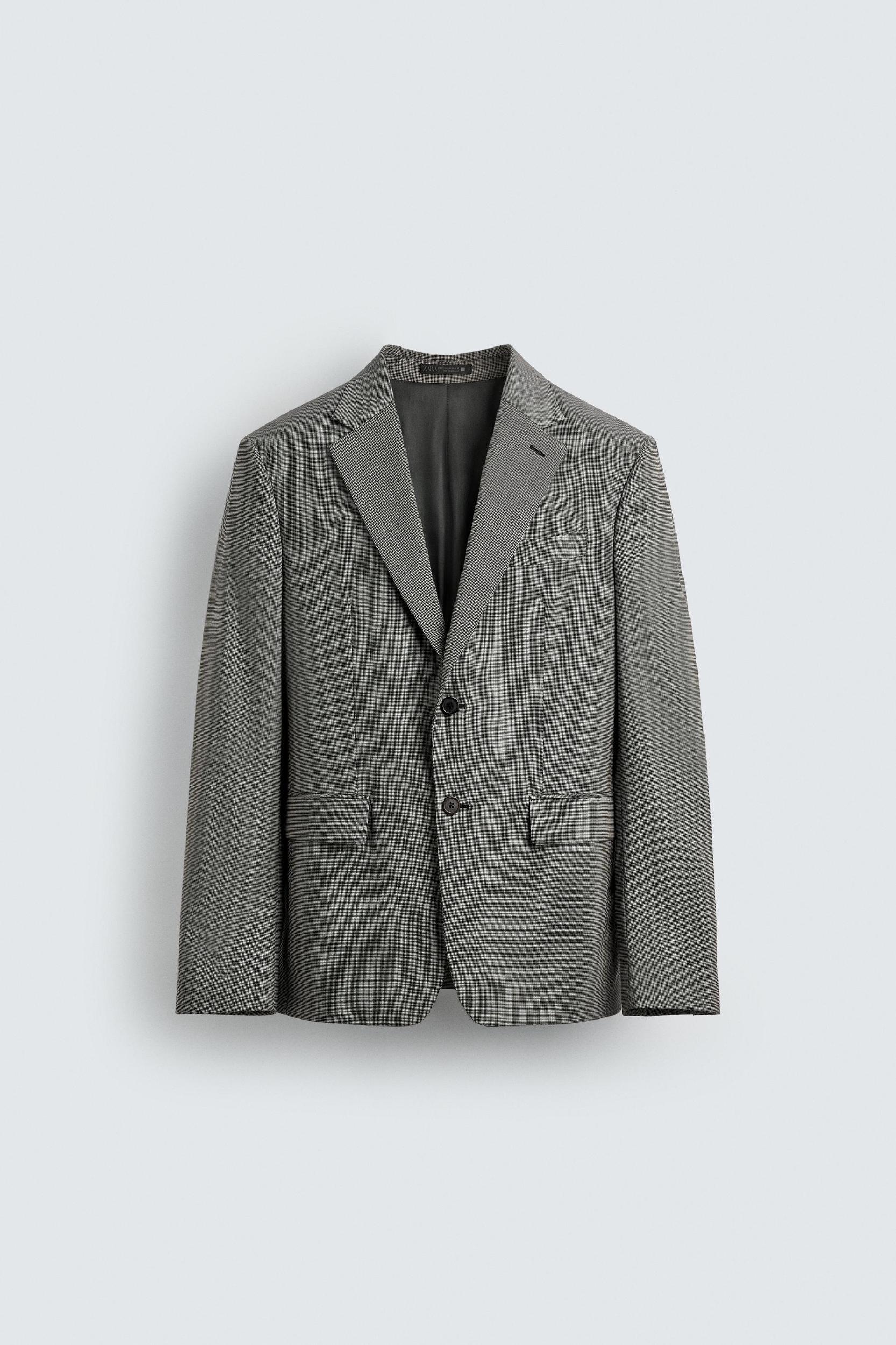 PLAID WOOL BLEND SUIT JACKET Product Image