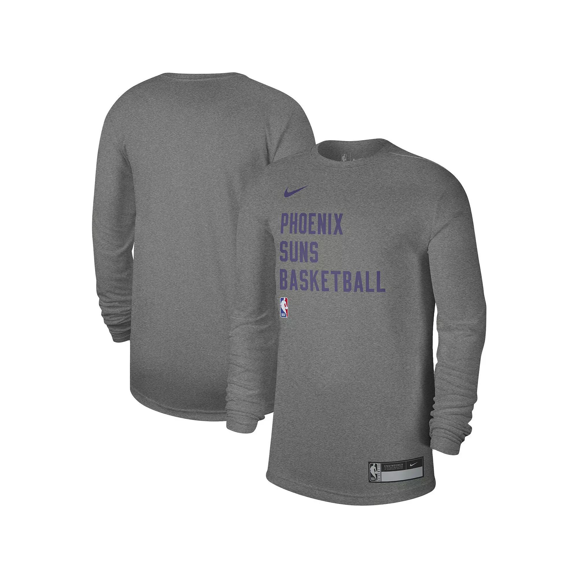 Unisex Nike Heather Gray Phoenix Suns 2023/24 Legend On-Court Practice Long Sleeve T-Shirt, Men's,  Product Image