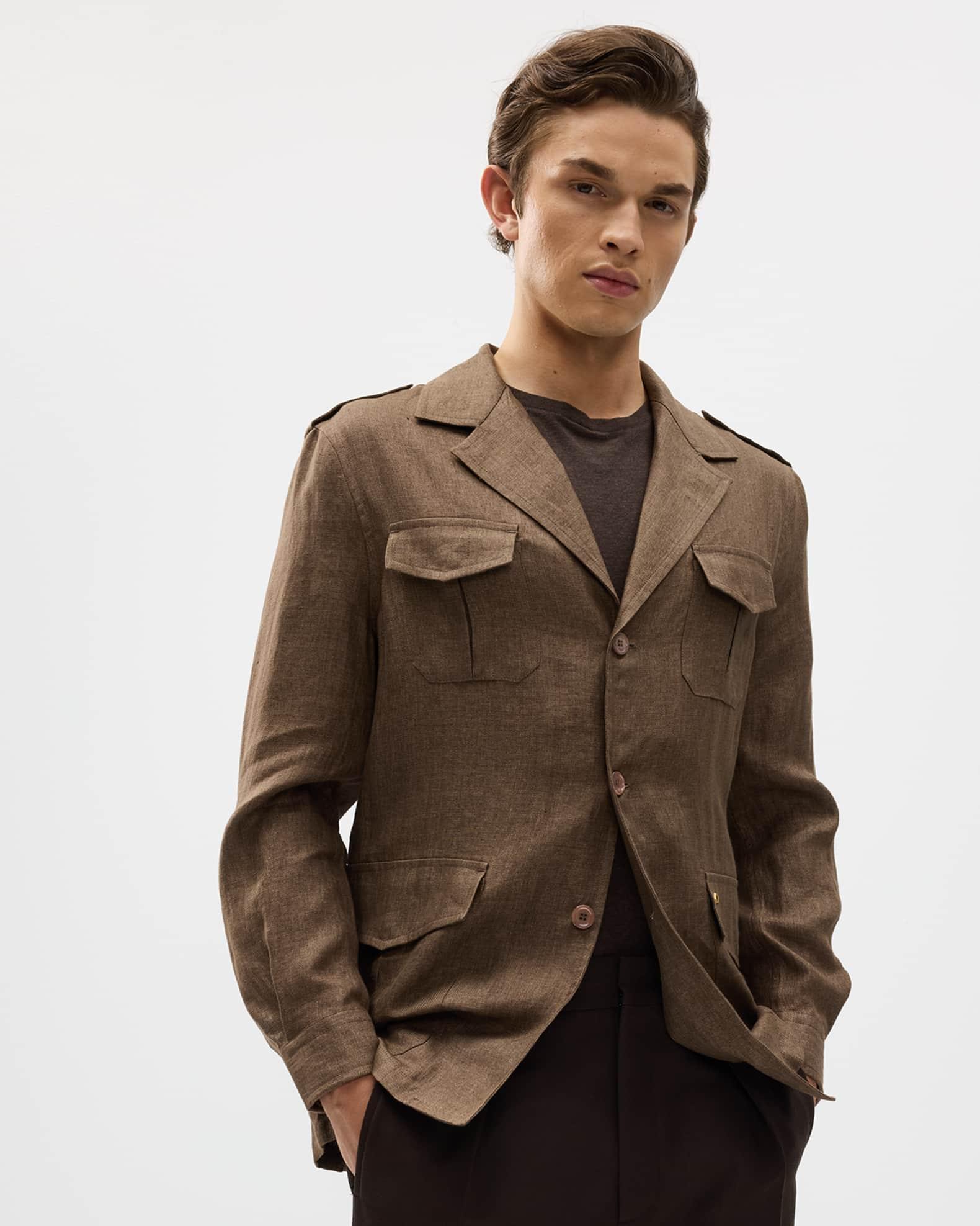 Men's Sahara Linen Safari Jacket Product Image