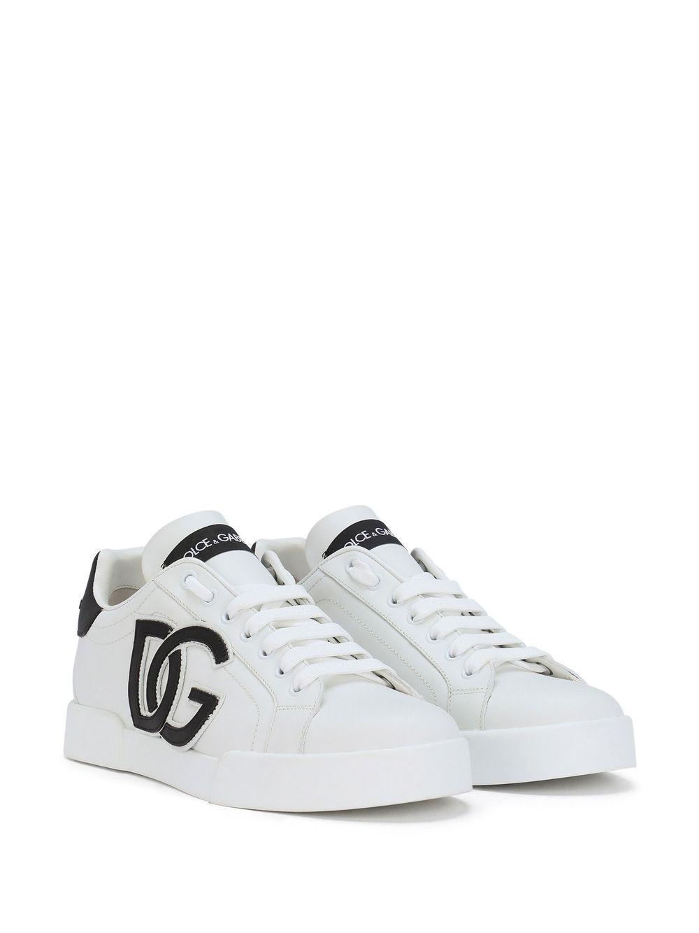 Portofino logo-tag leather sneakers Product Image