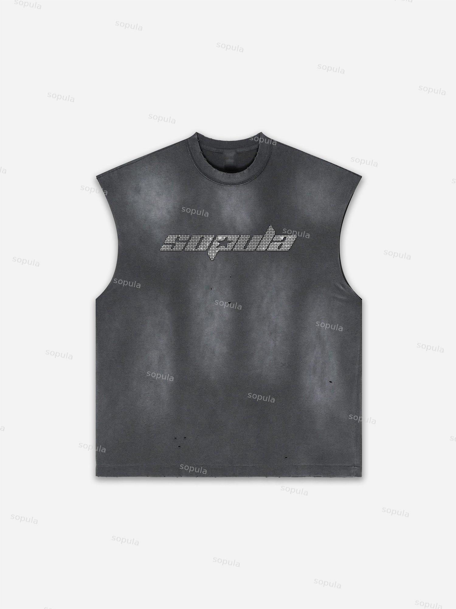 Fly By Choice Print Distressed Tank Top Product Image