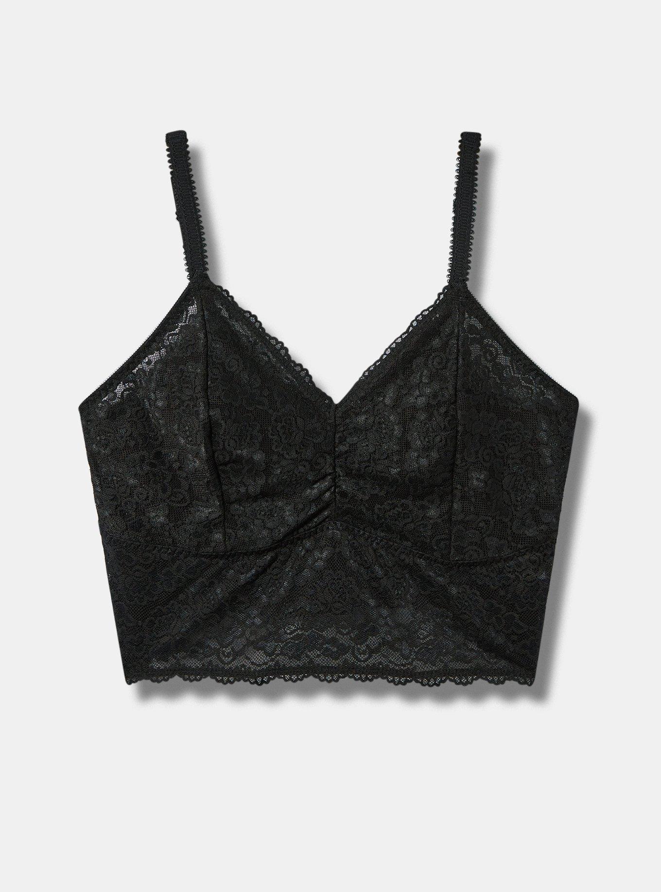 Unlined Lace Crop Bralette Product Image