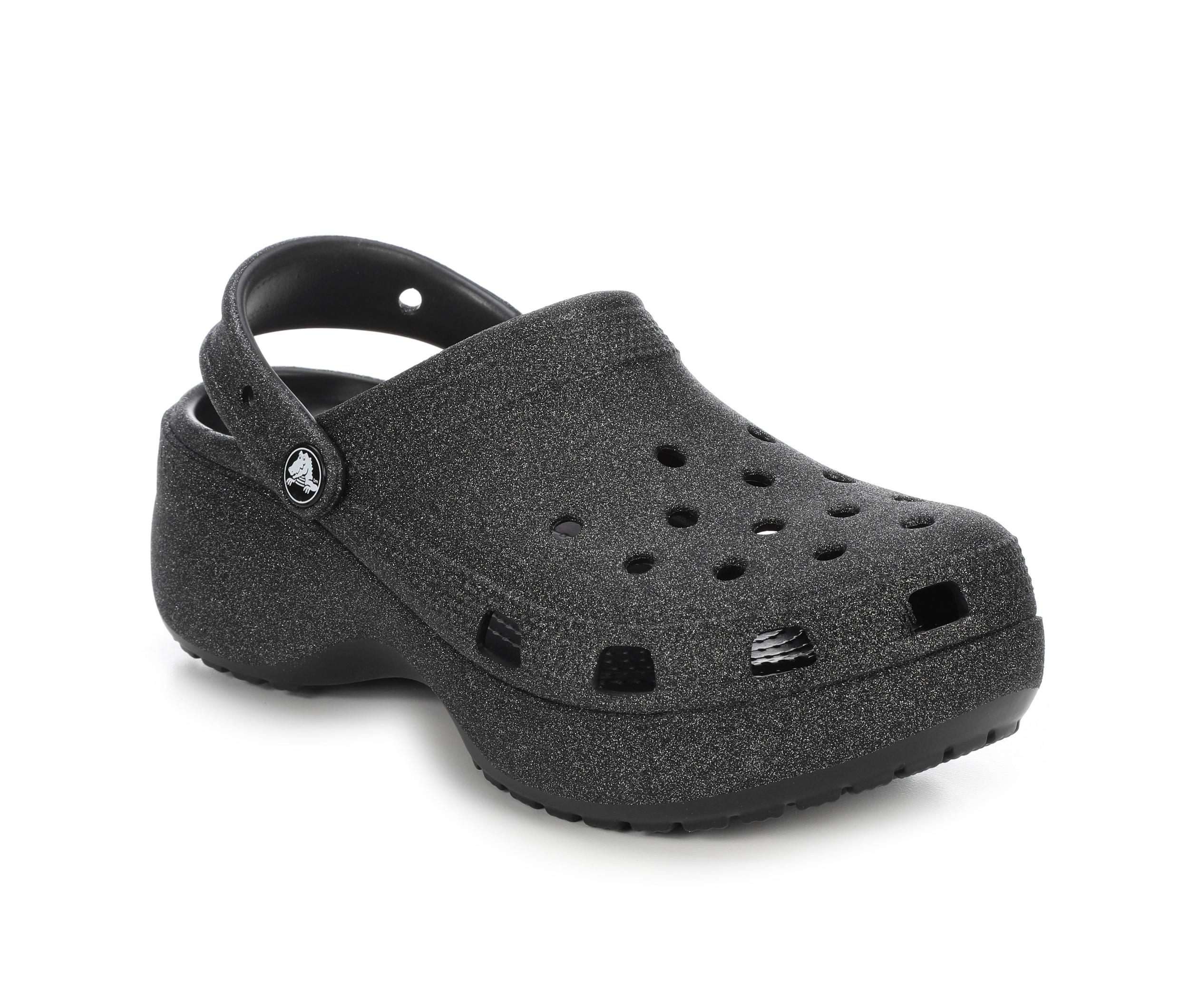 Women's Crocs Classic Platform Glitter Clogs Product Image