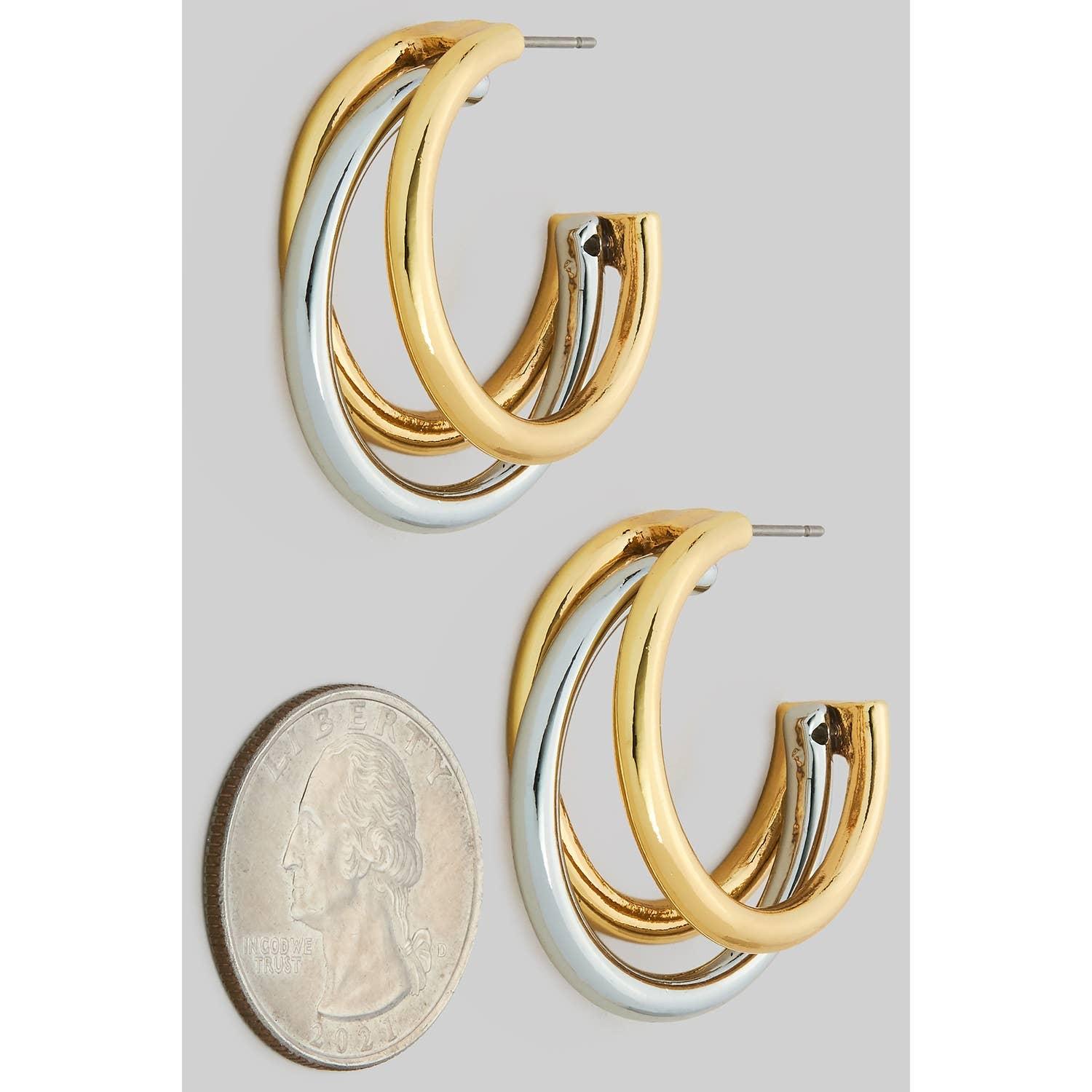 Two Tone Hoops Product Image