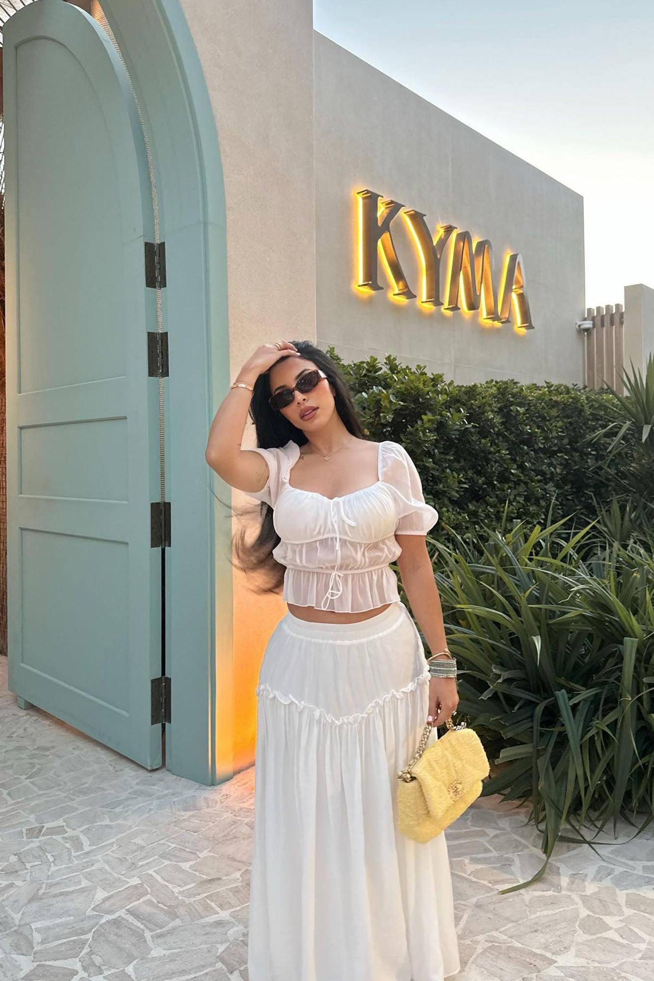 Lily Maxi Skirt - White Product Image