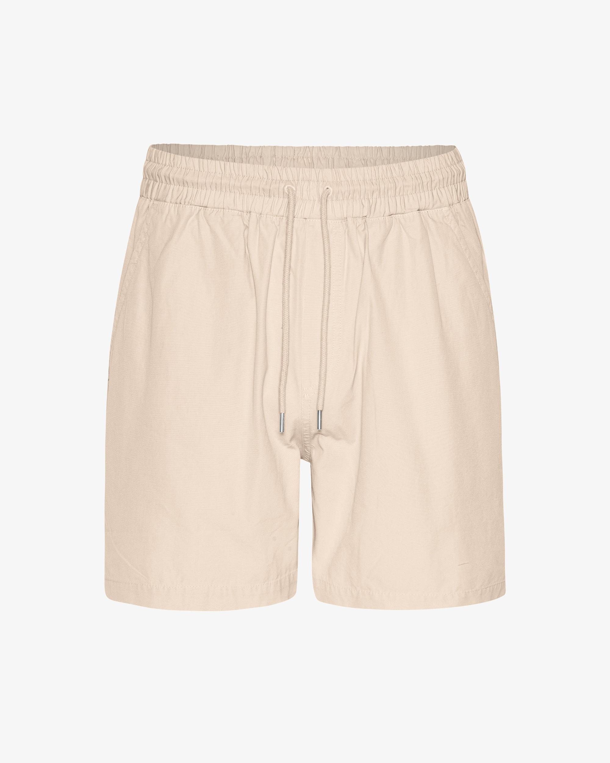 Organic Twill Shorts - Ivory White Product Image
