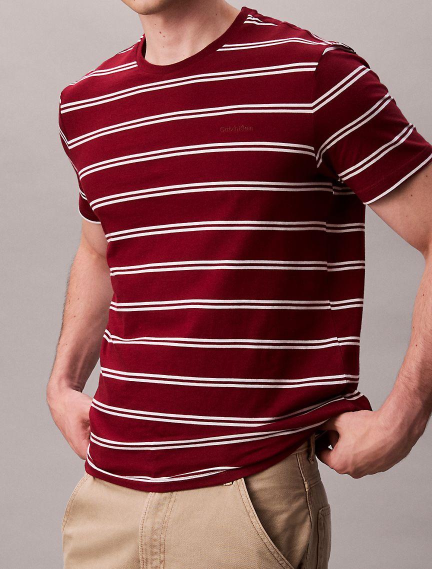 Liquid Touch Stripe Crewneck T-Shirt Product Image