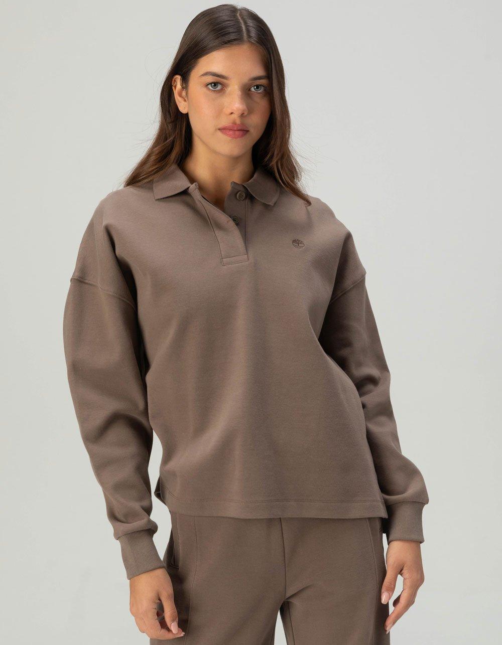 TIMBERLAND Lush Womens Polo Sweatshirt - CHOCOLATE Product Image