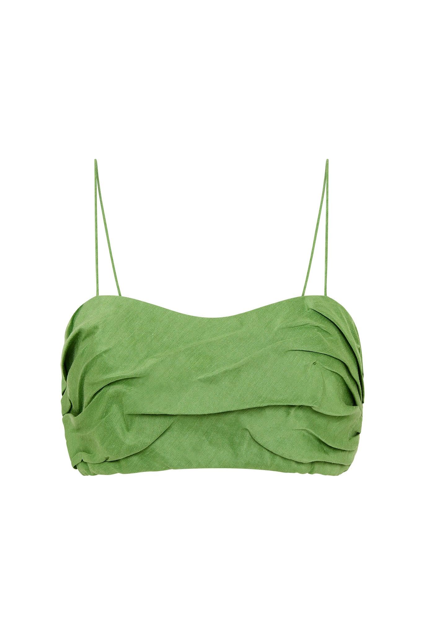 Thea Draped Twist Crop Top Product Image