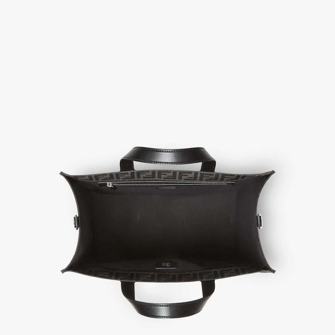 FF Jacquard ShopperFF jacquard fabric bag Product Image