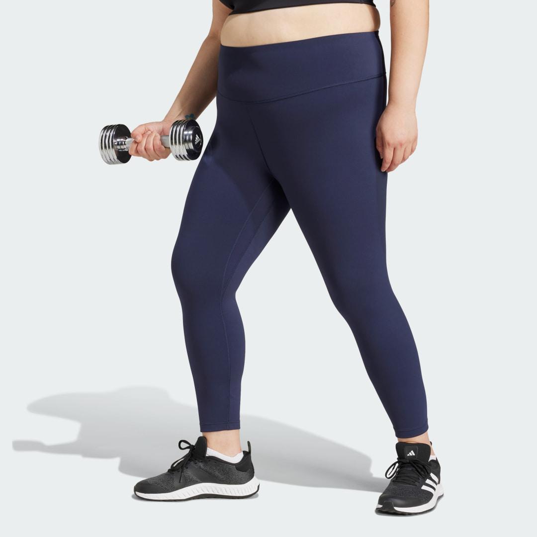 adidas All Me 7/8 Leggings (Plus Size) Black 3X Womens Product Image
