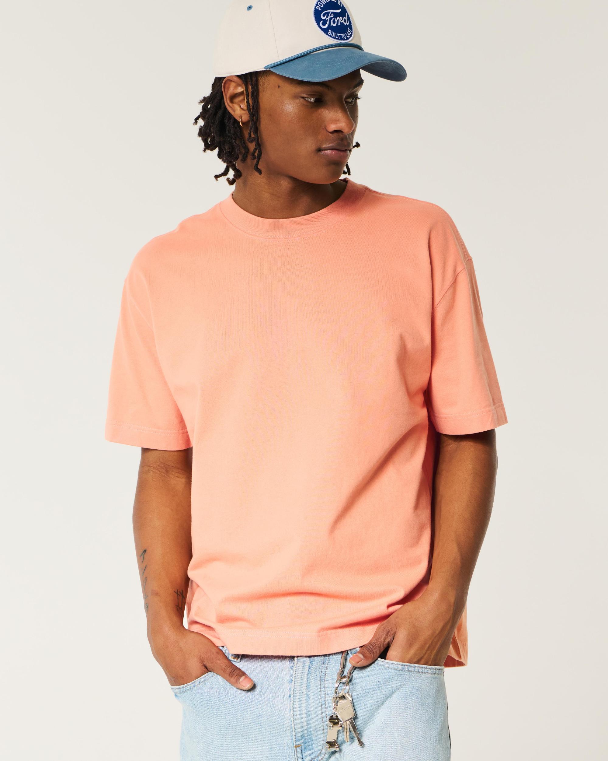 Dalix Mens Lil Smile Heavy Weight Cotton Tee Product Image