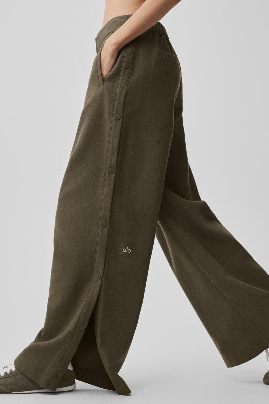 Mid-Rise Cosmopolitan Snap Pant - Olive Tree Product Image