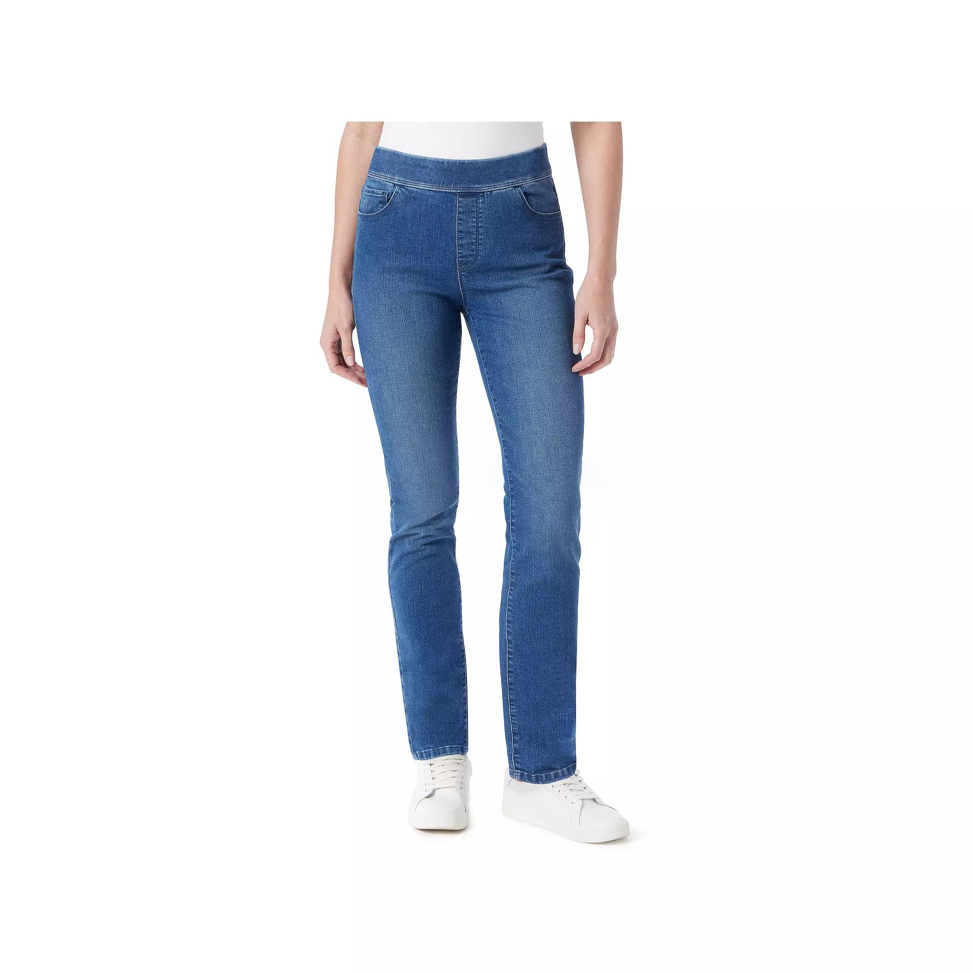 Petite Gloria Vanderbilt Amanda Pull-On Jeans, Women's,  Product Image