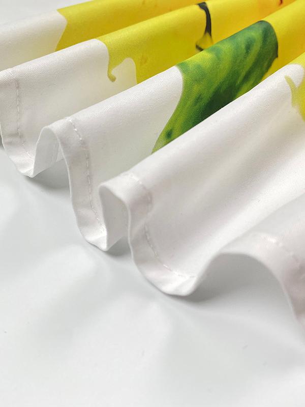 High-Low Long Sleeves Buttoned Flower Print Pockets Split-Side Stand Collar Blouses&Shirts Tops Product Image