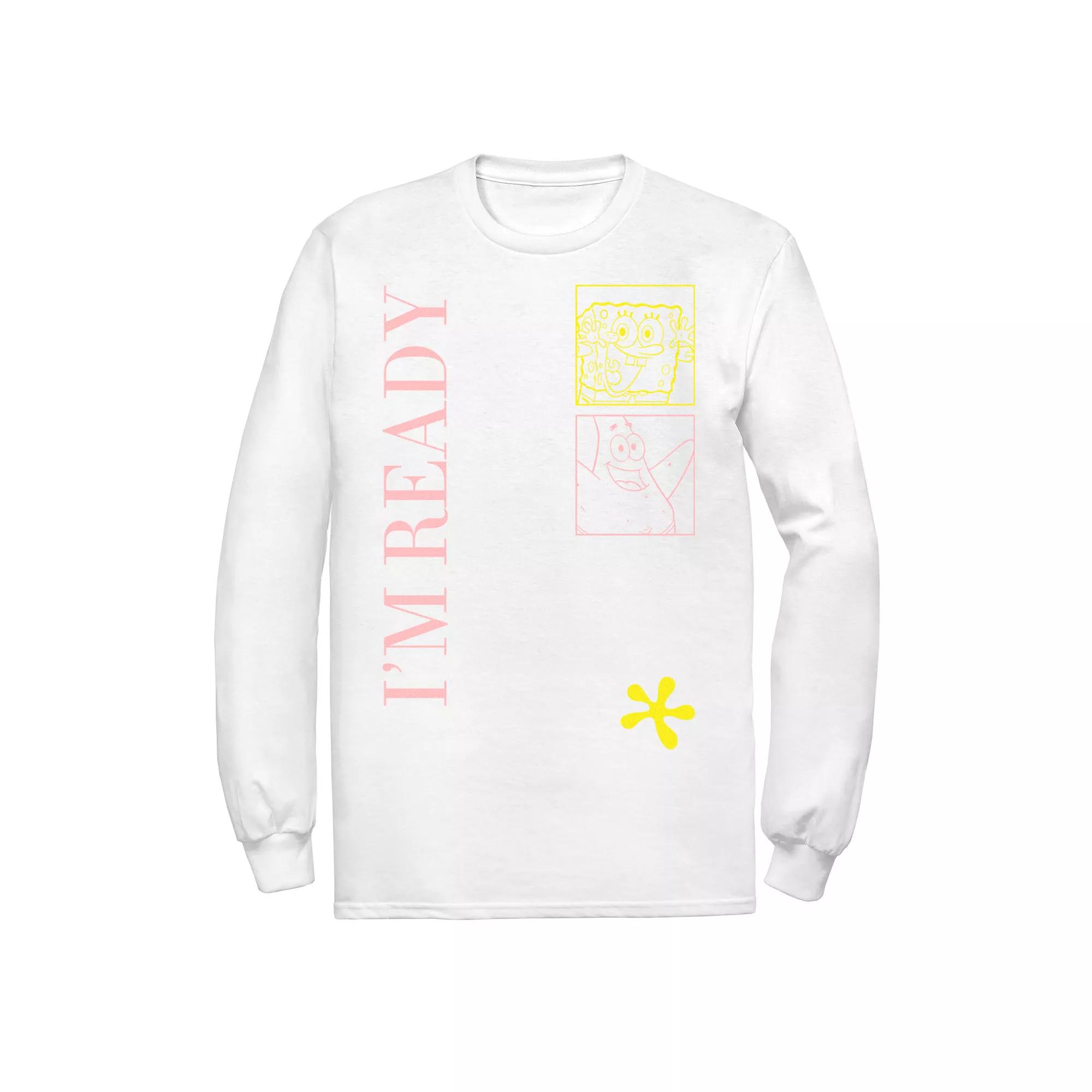 Men's Nickelodeon SpongeBob SquarePants I'm Ready Outlines Tee,  Product Image