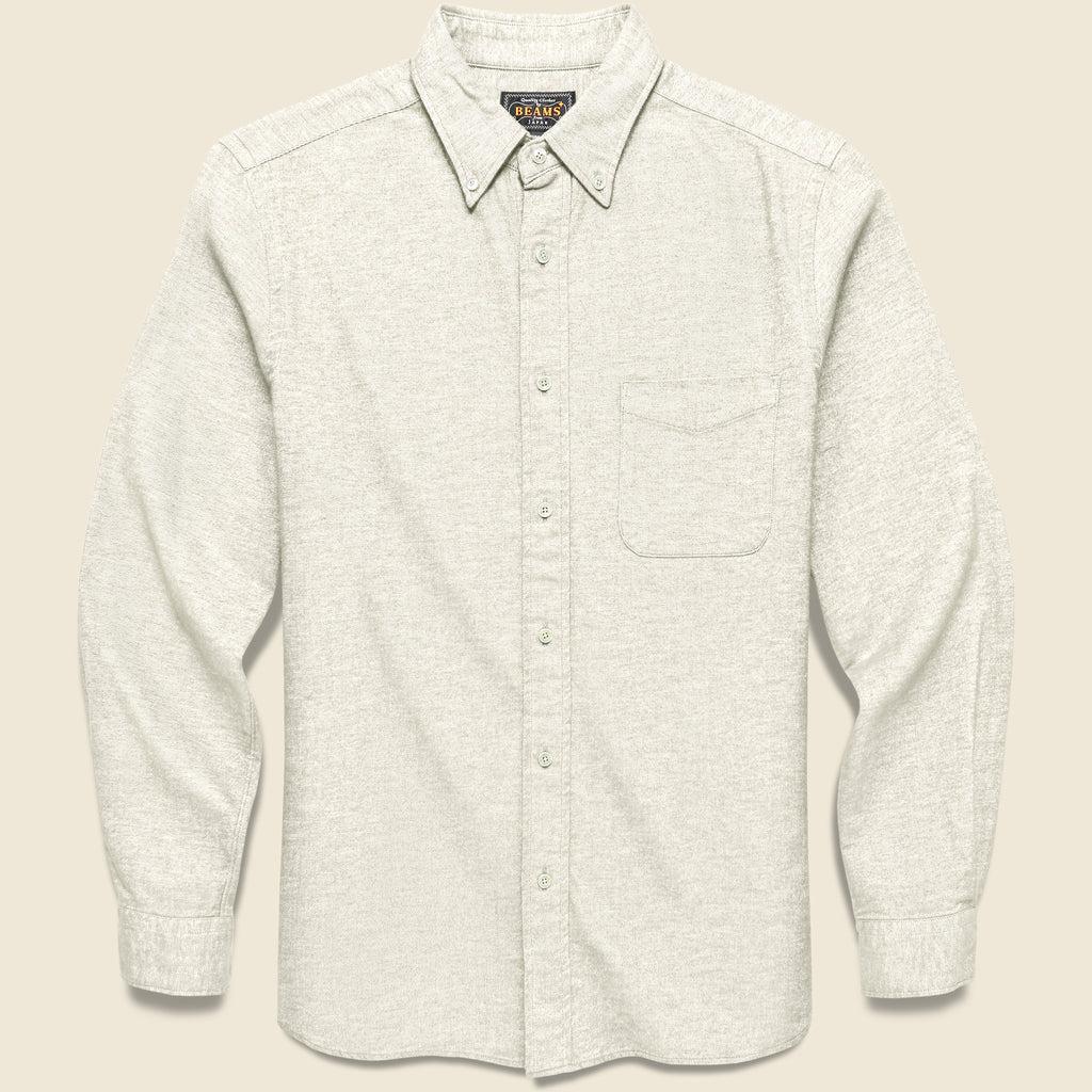 Flannel Shirt - Off White Product Image