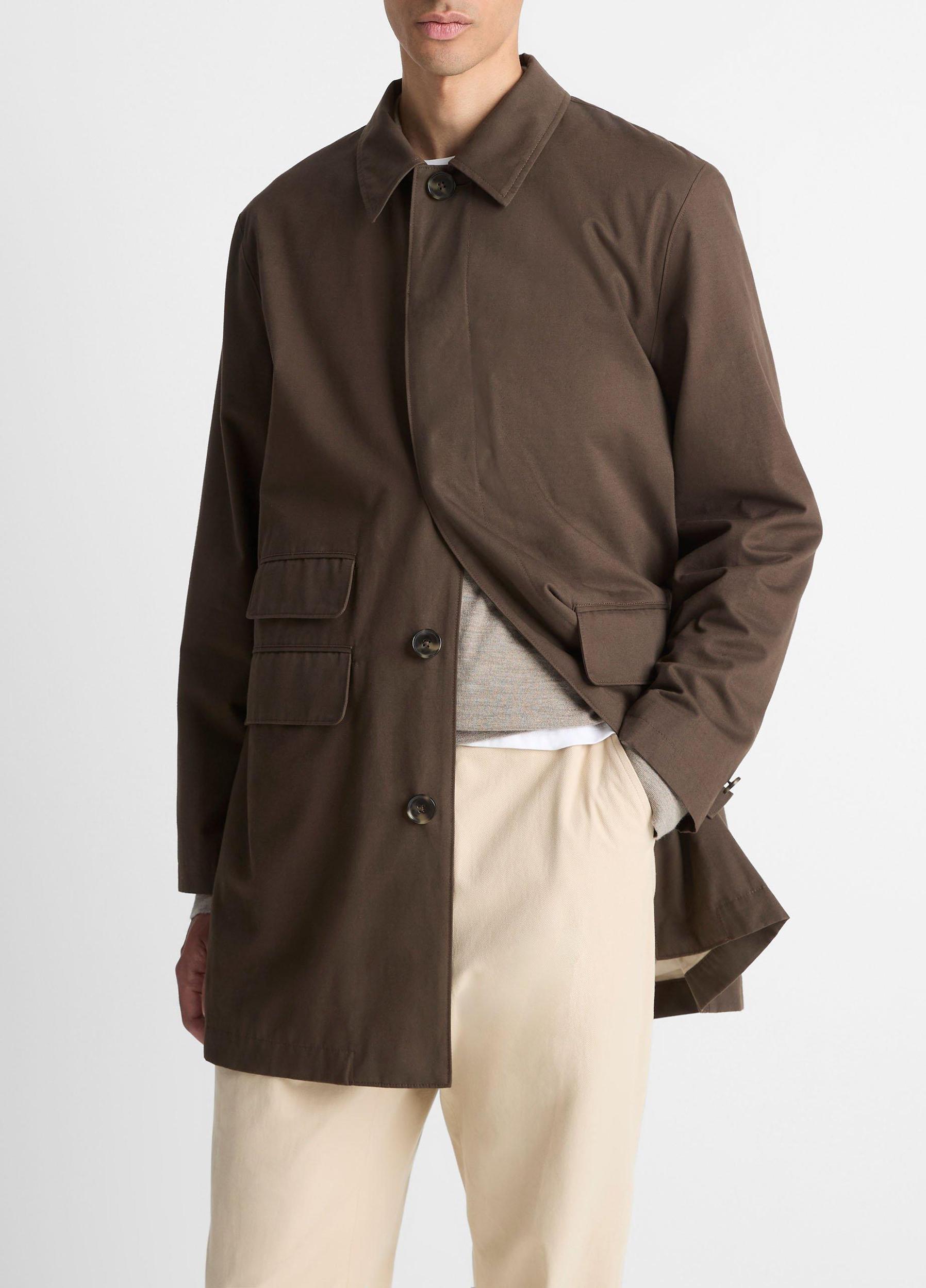 Lightweight Italian Cotton Car Coat Product Image