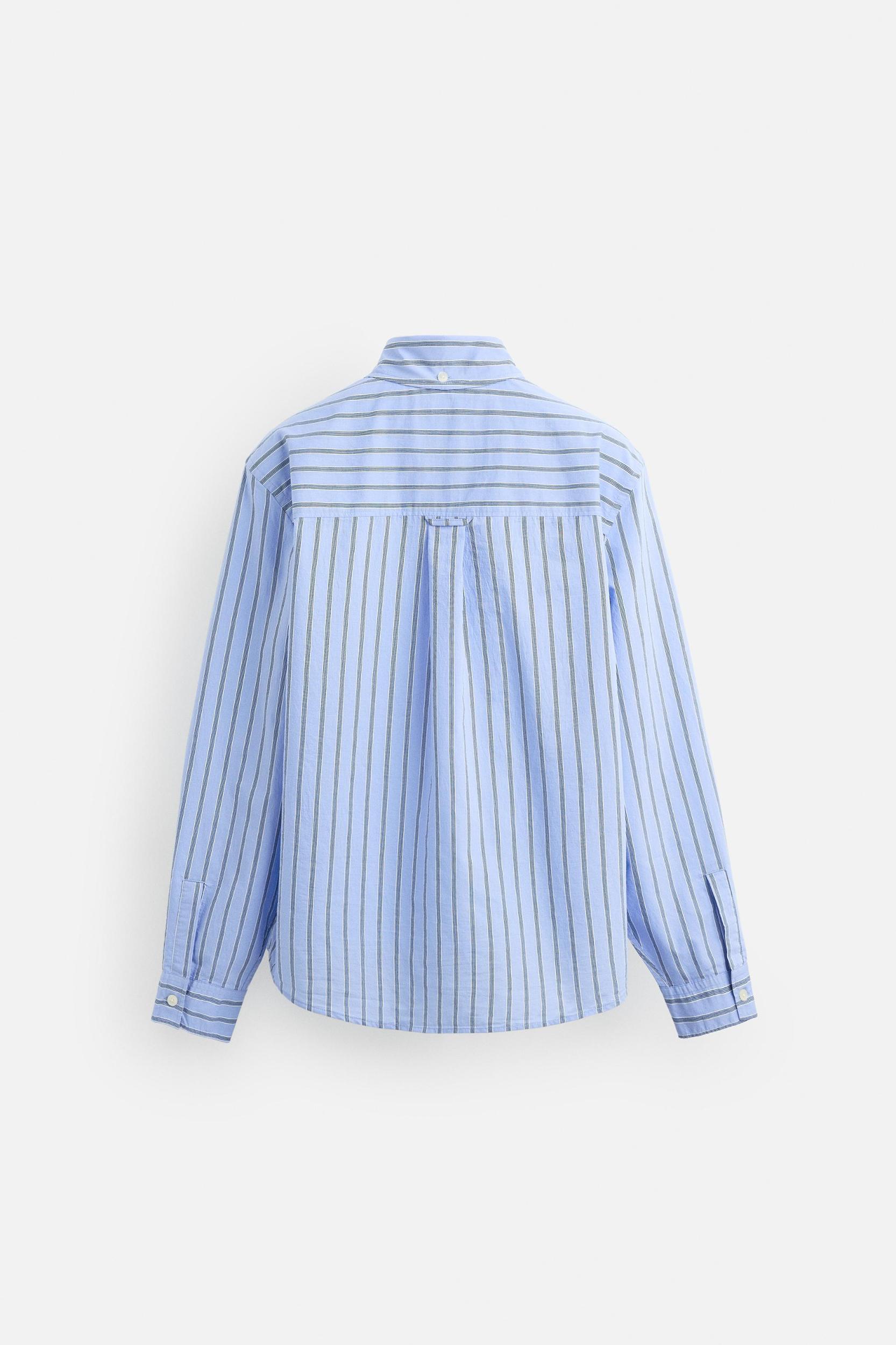 STRIPED RELAXED FIT SHIRT Product Image