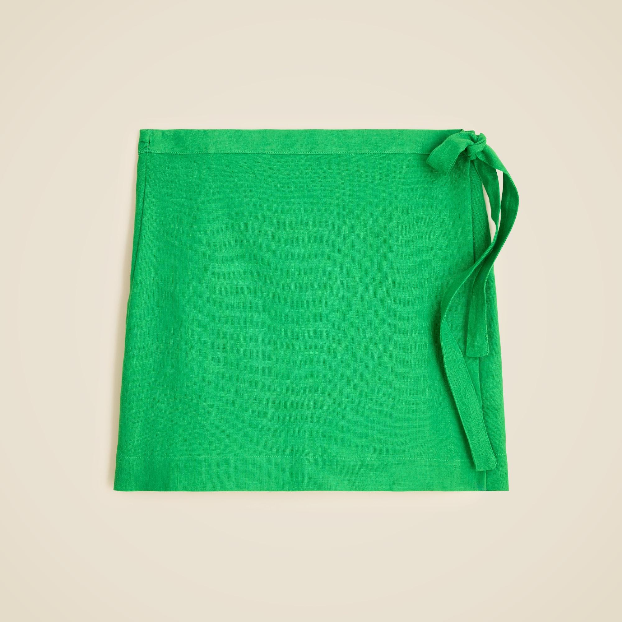 Wrap skirt in linen Product Image