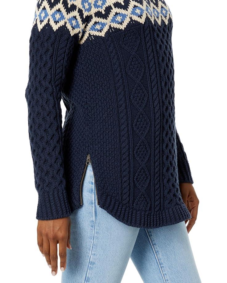 Signature Cotton Fisherman Crewneck Sweater Stripe Product Image