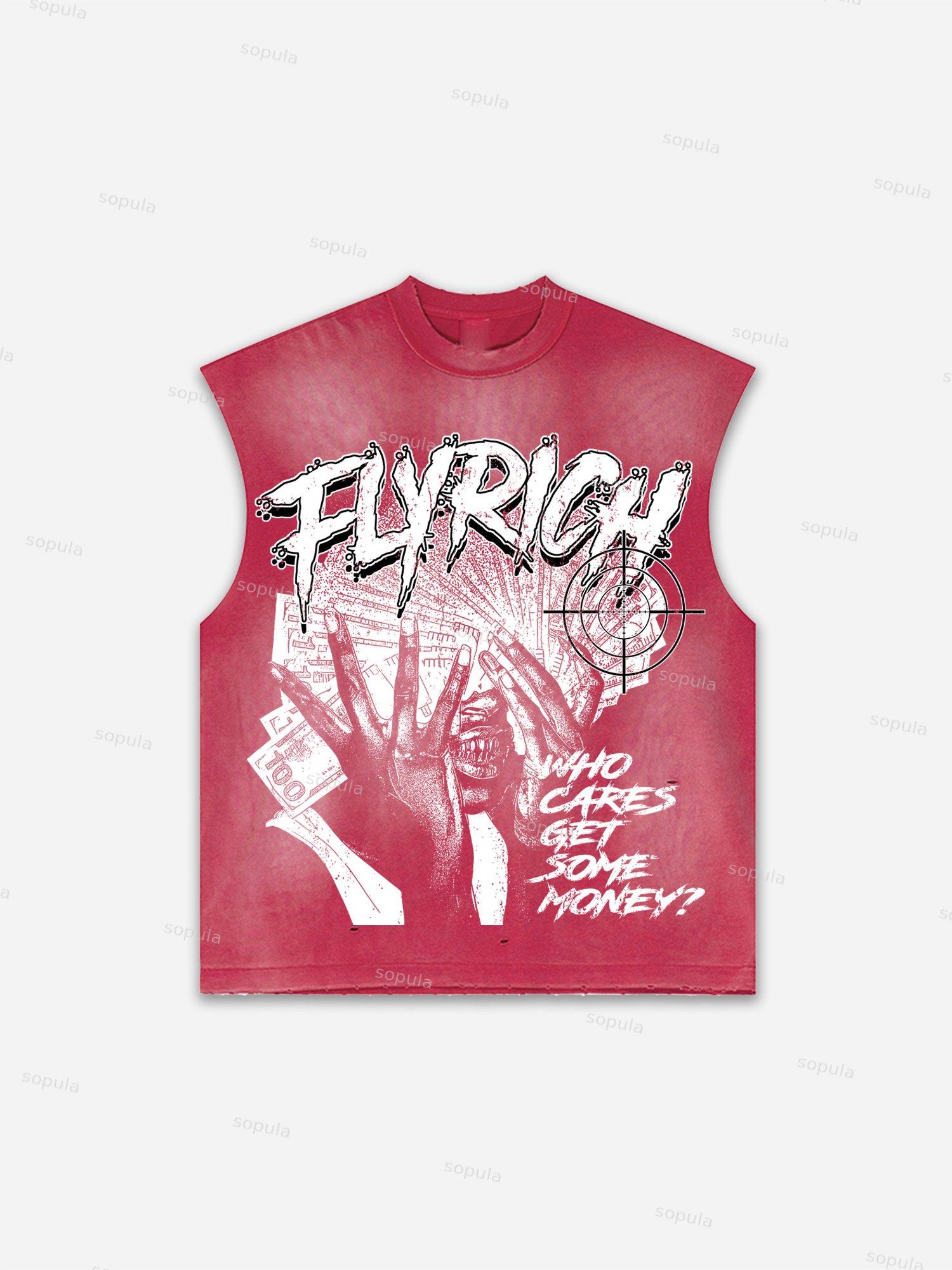 Basketball Dreams Boys Print Distressed Tank Top Product Image