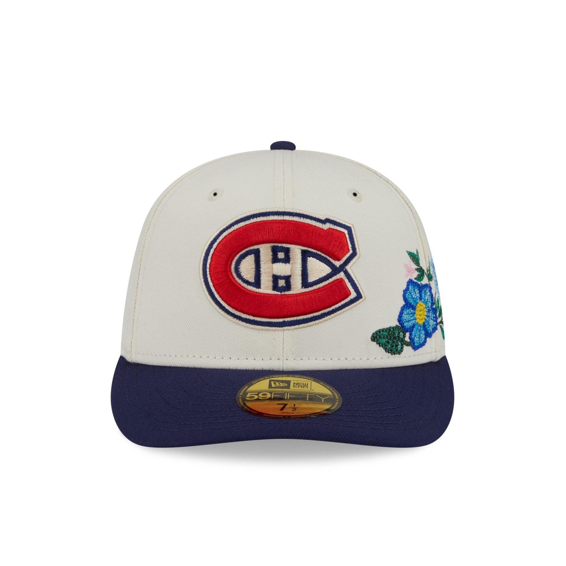 Montreal Canadiens Tonal Florals White 59FIFTY Fitted Hat Male Product Image