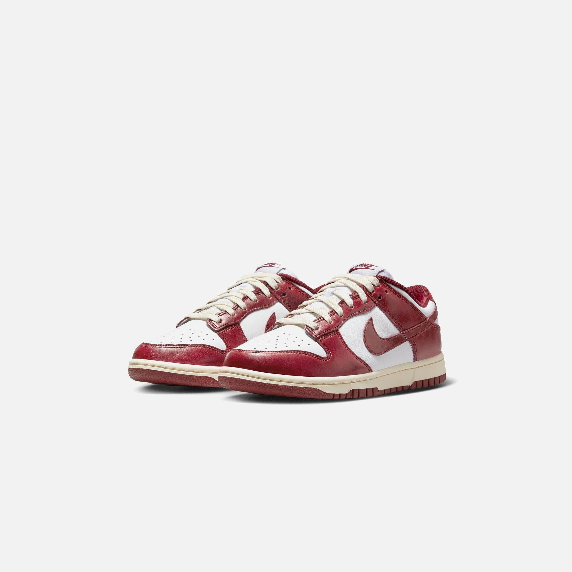 Nike WMNS Dunk Low PRM - White / Team Red / Coconut Milk Female Product Image