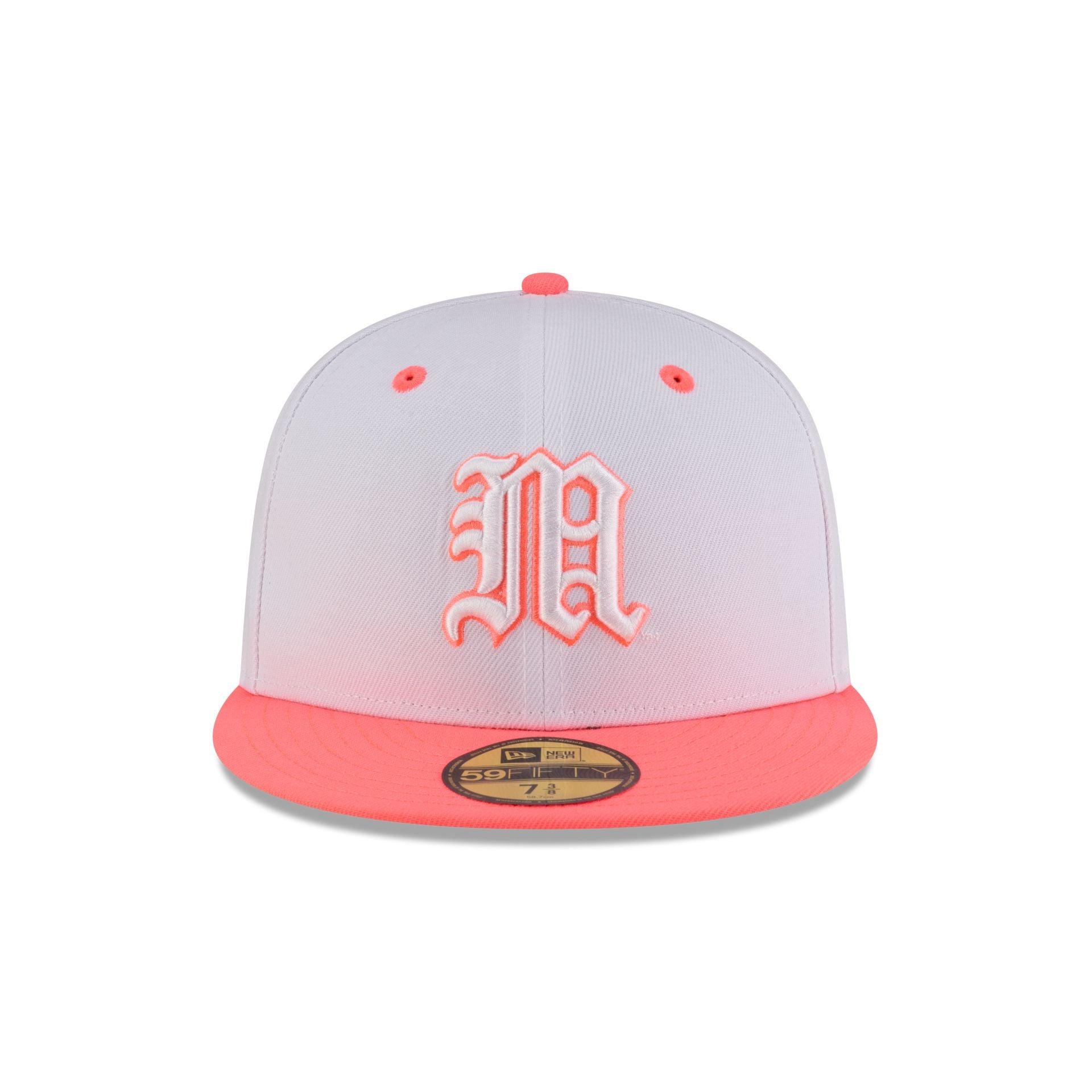 Miami Hurricanes Chrome Pink 59FIFTY Fitted Hat Male Product Image