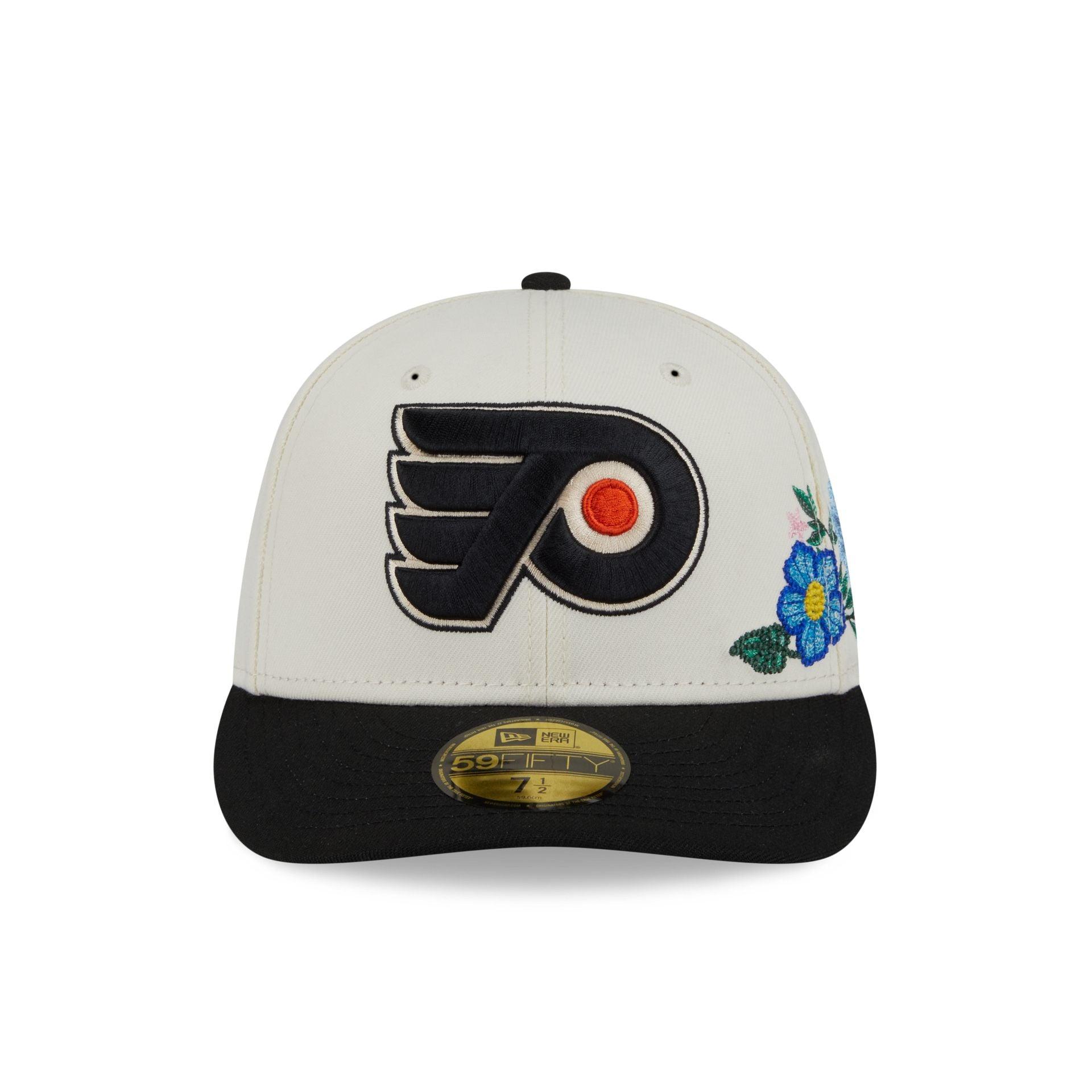 Philadelphia Flyers Tonal Florals White 59FIFTY Fitted Hat Male Product Image
