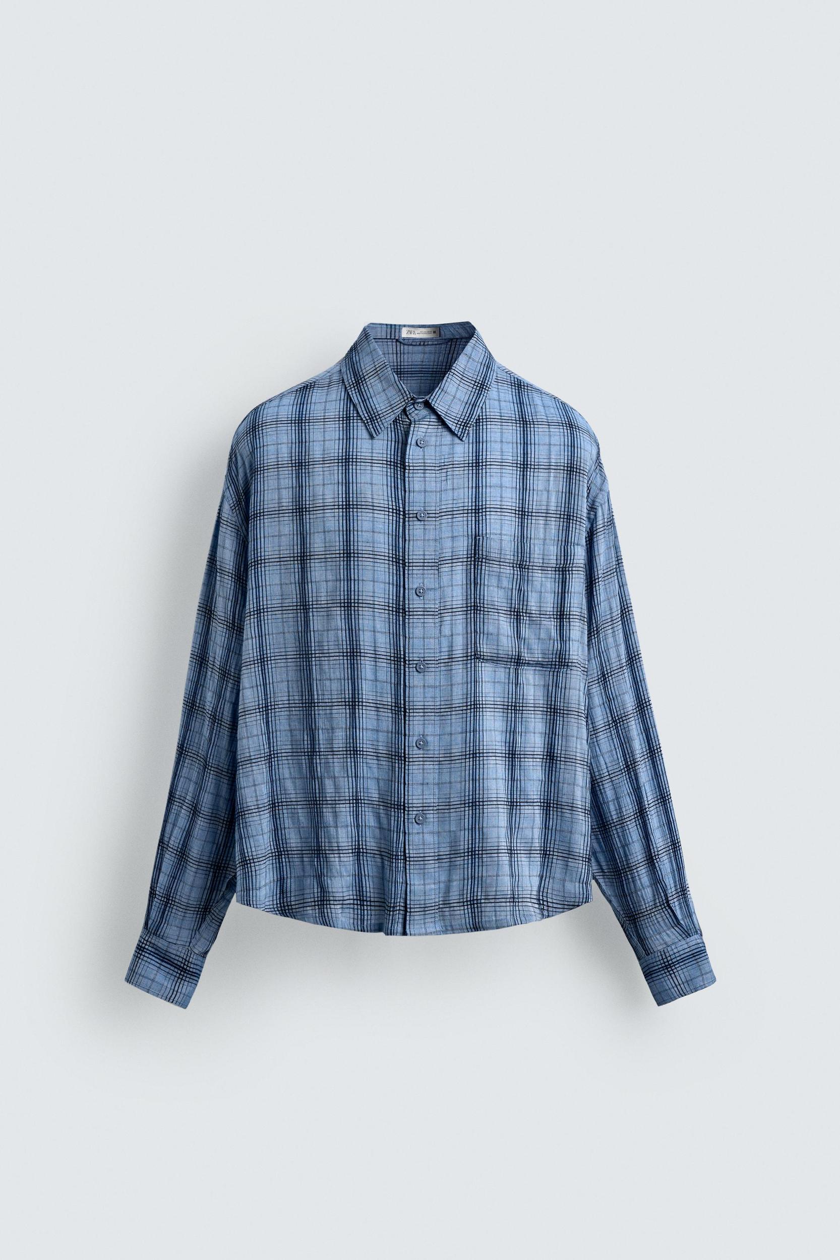FLOWY PLAID SHIRT Product Image